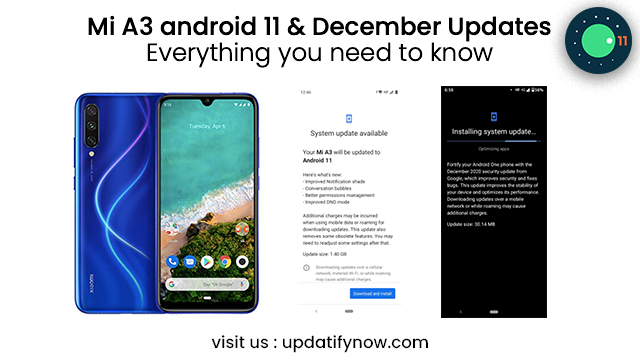 mi a3 android 11 update everything you need to know