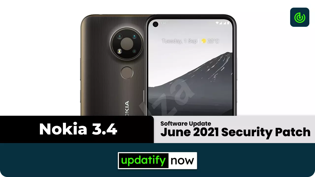 Nokia 3.4 June 2021 Security Patch