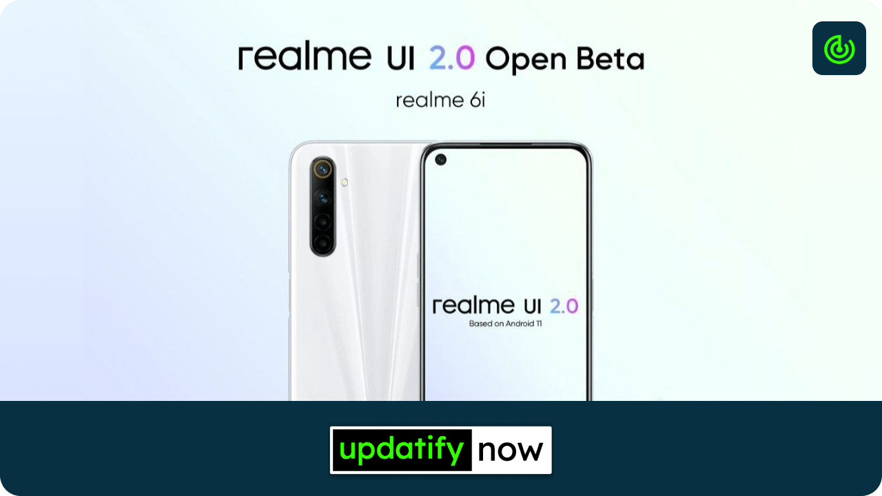 Realme 6i Android 11 - Open Beta