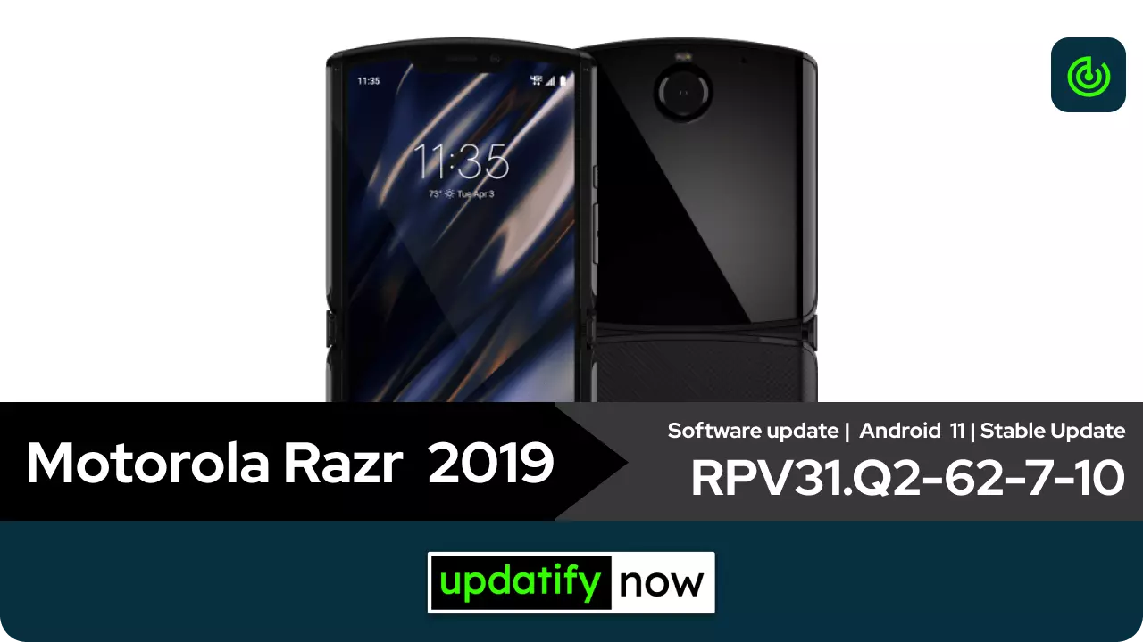 Motorola Razr Android 11 stable update 2019 variant