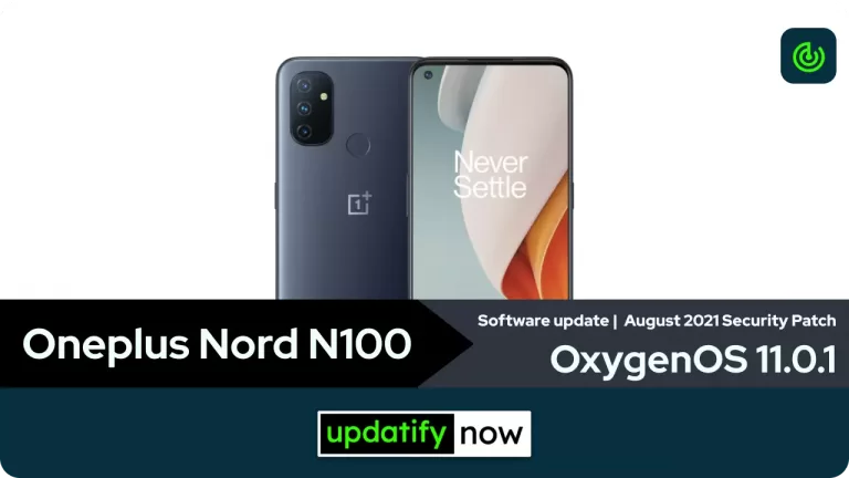 Oneplus Nord N100 Software Update: August 2021 Android Security Patch