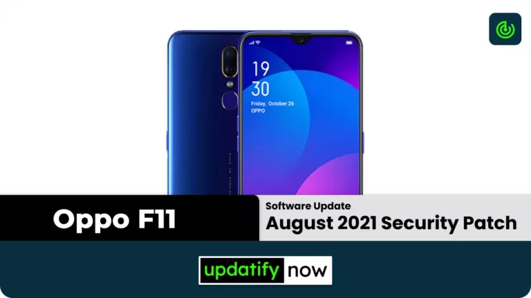 Oppo F11 August 2021 Android Security Patch Update released in Asia