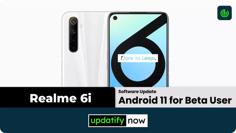 Realme 6i Android 11 Update: Realme UI 2.0 Beta update released for the Active Beta testers in India