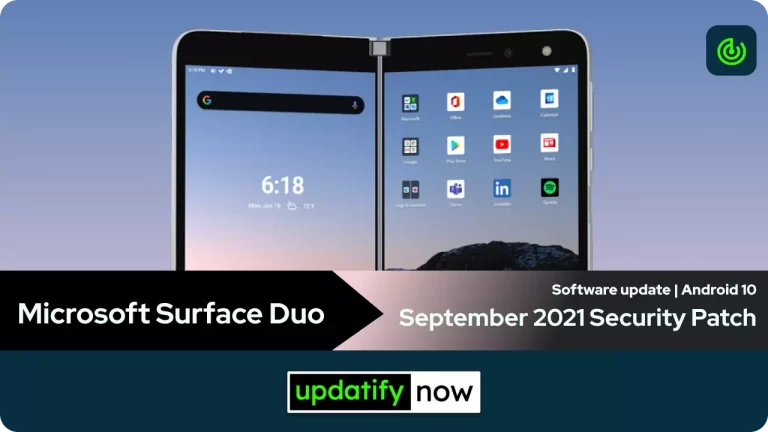 Microsoft Surface Duo: September 2021 Security Patch