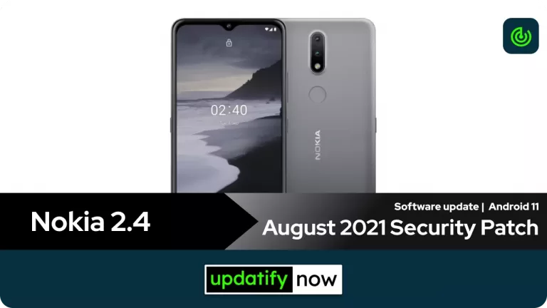 Nokia 2.4 Software Update: August 2021 Security Patch
