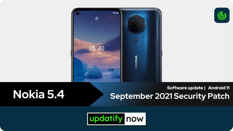 Nokia 5.4 : September 2021 Security Patch
