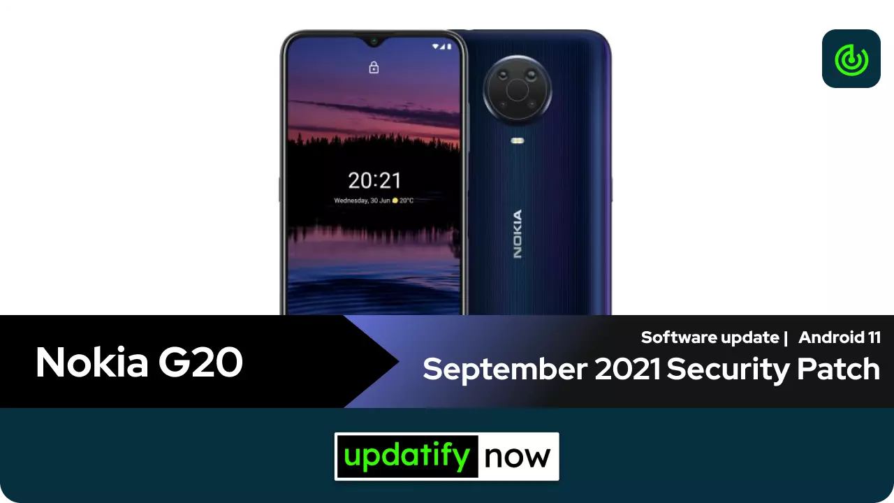 Nokia G20 September 2021 Security Patch