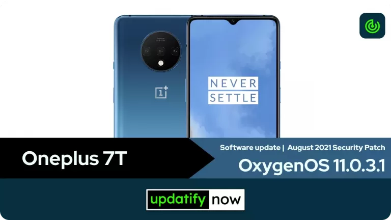OnePlus 7T OxygenOS 11.0.3.1 with August 2021 Security Patch