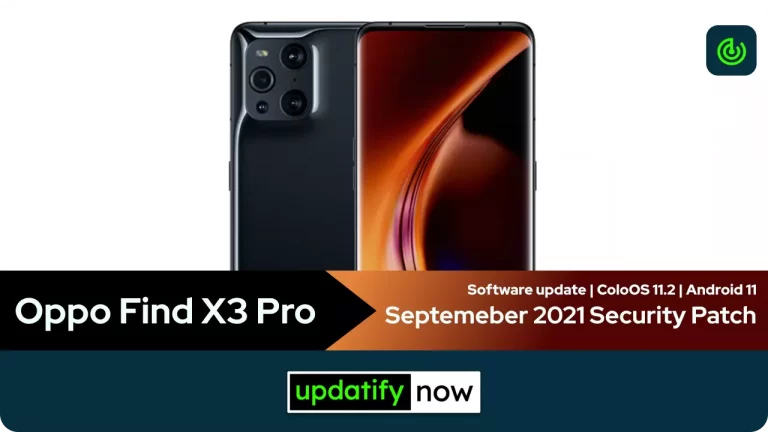 Oppo Find X3 Pro: September 2021 Security Patch