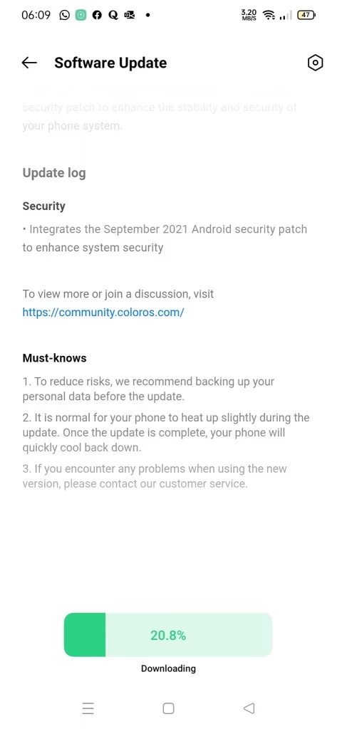 Oppo Reno 10X Zoom September 2021 Security Patch -2