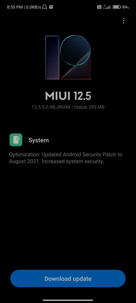 Poco F3 GT August 2021 Security Patch -1 