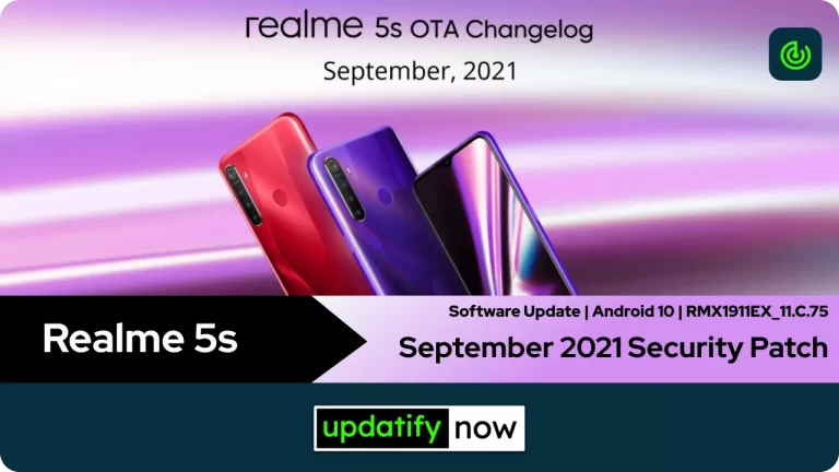 Realme 5s: September 2021 Security Patch