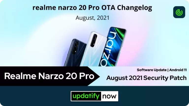 Realme Narzo 20 Pro Software Update: August 2021 Security Patch Released