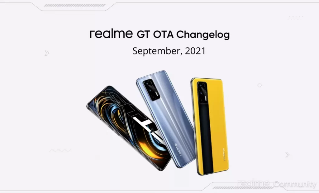 Realme GT August 2021 Security Patch - Update released on Septemebr 2021