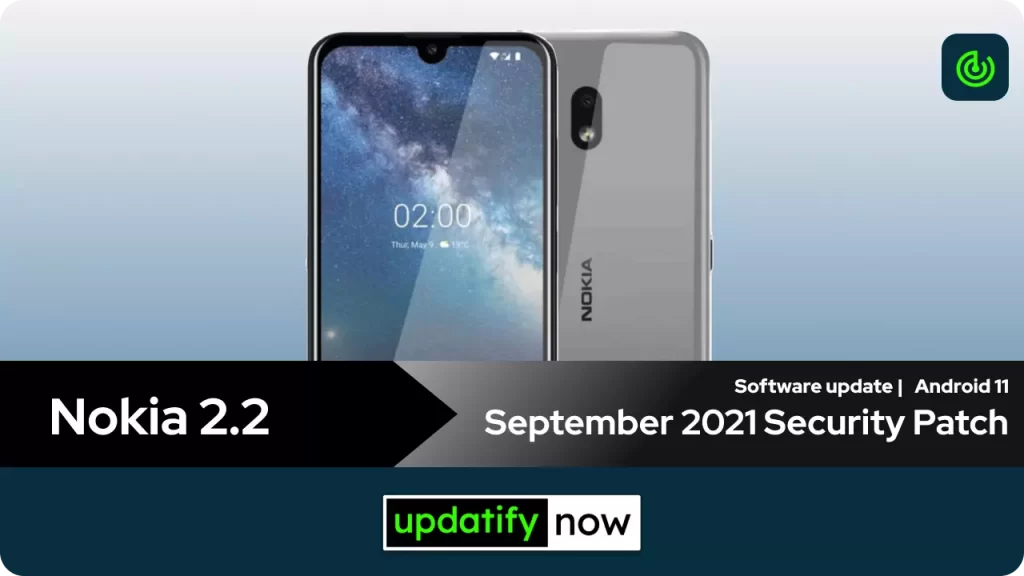 Nokia 2.2 September 2021 Security Patch