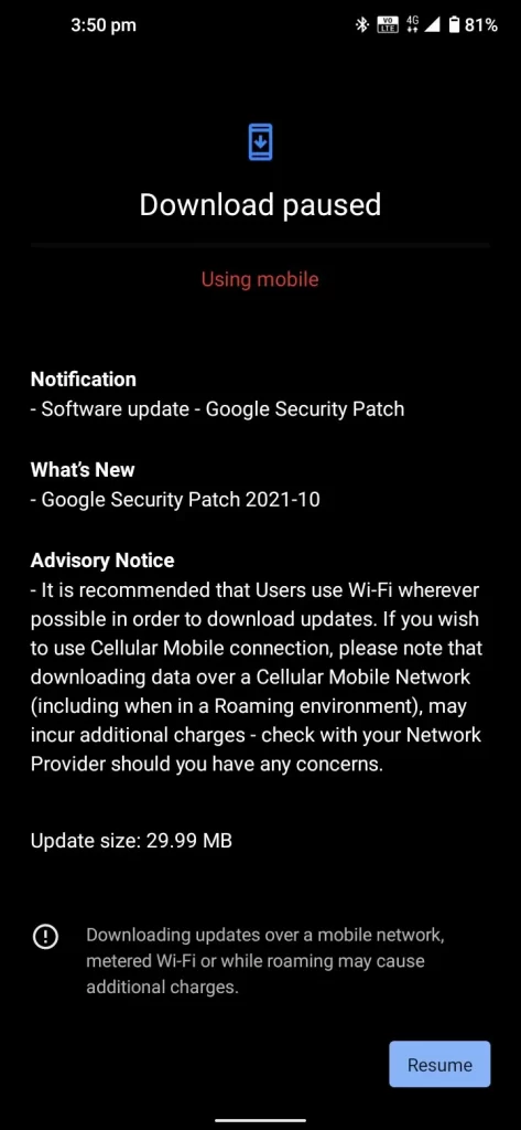 Nokia 3.4 October 2021 Security Patch - 1 