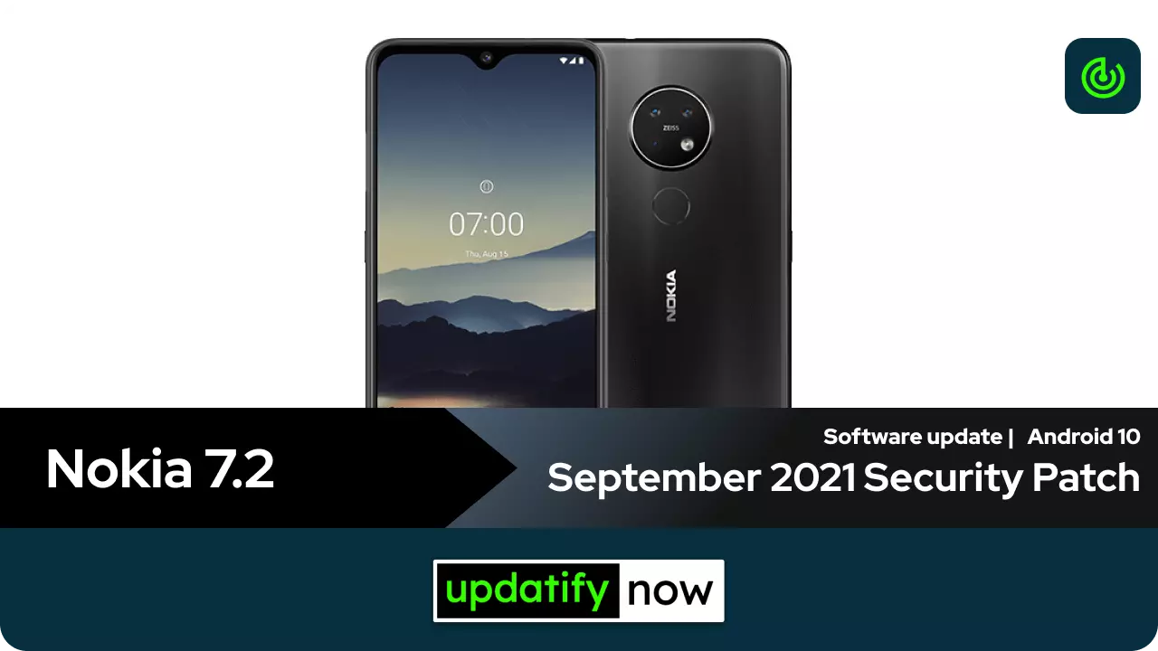 Nokia 7.2 September 2021 Security Patch with Android 10