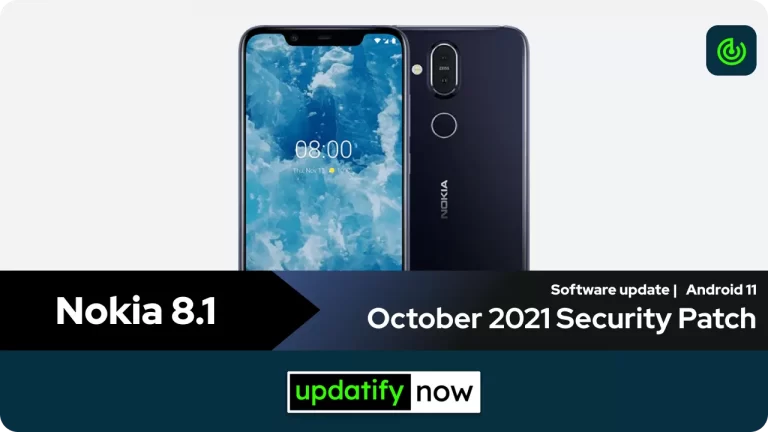 Nokia 8.1: October 2021 Security Patch
