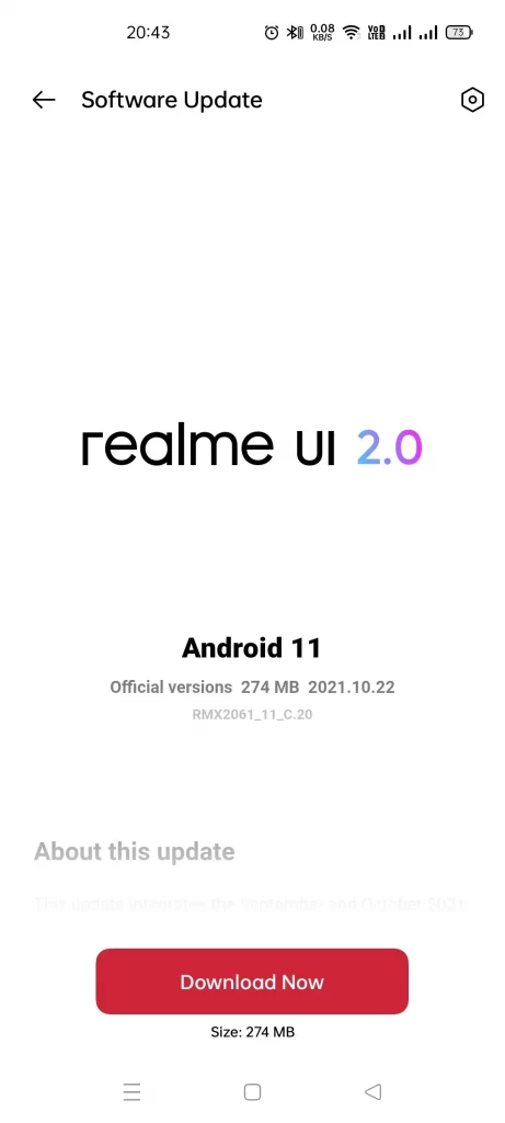 Realme 6 Pro October 2021 Security Patch - 1