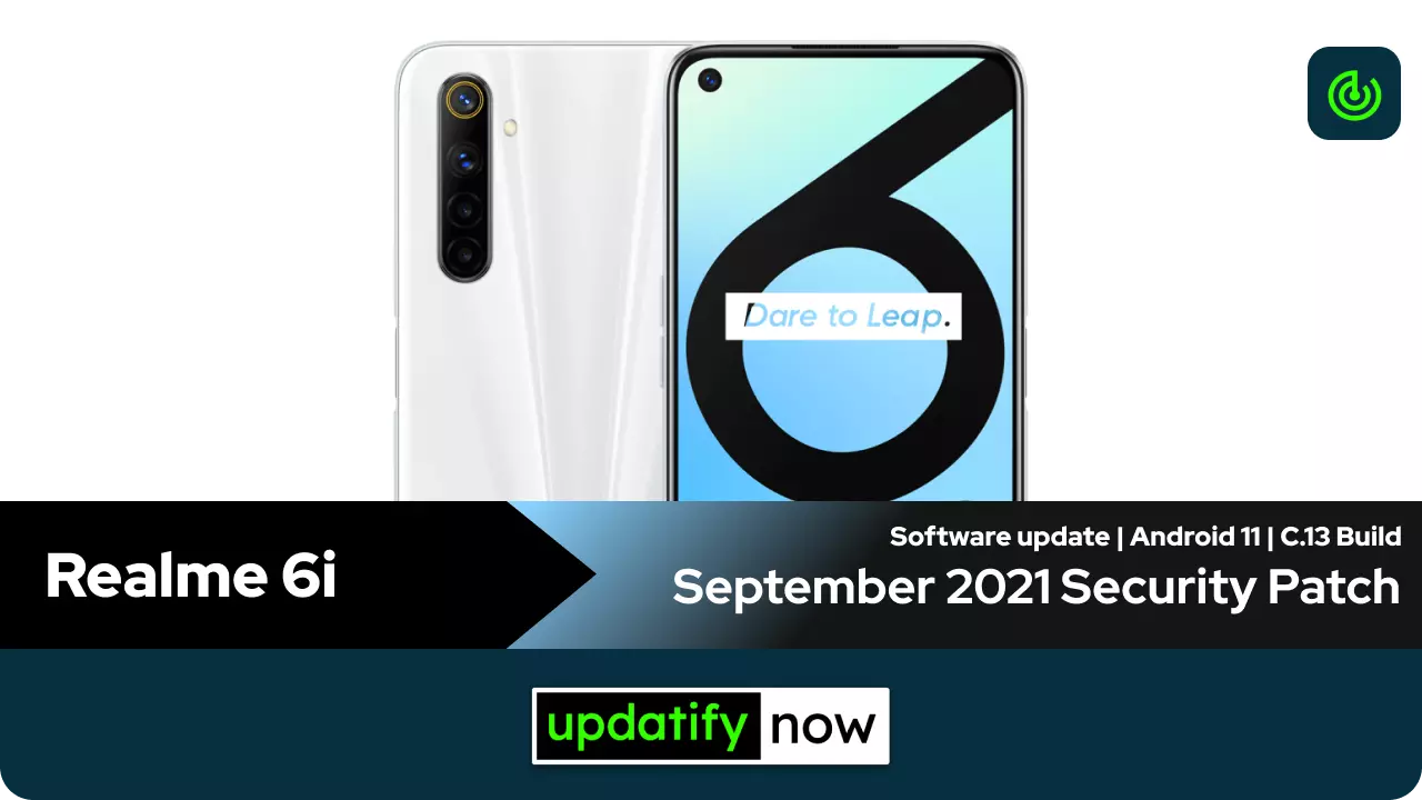 Realme 6i September 2021 Security Patch with C.13 Build -