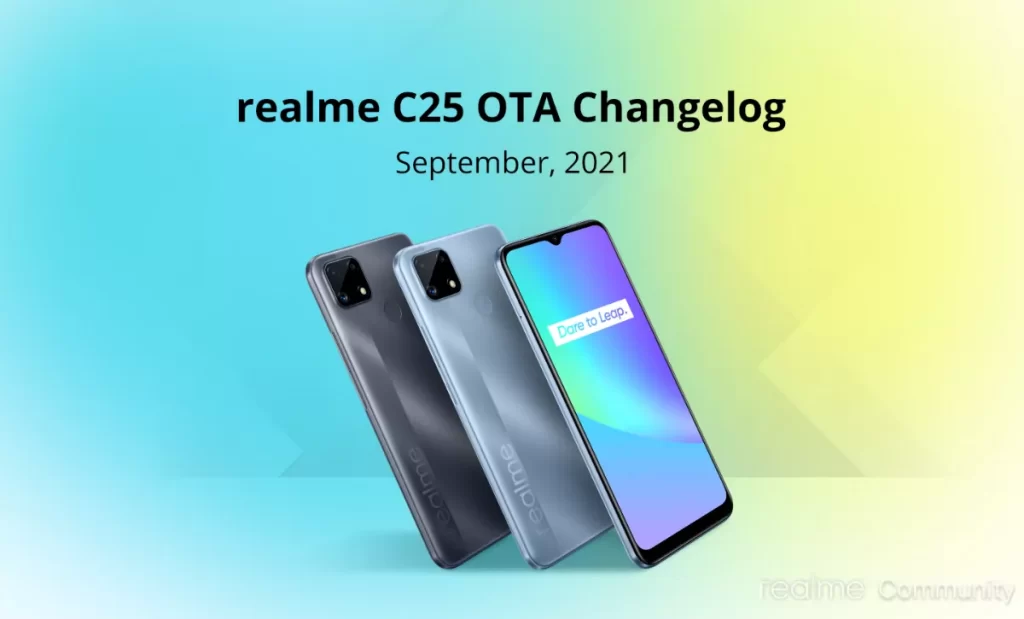 Realme C25 September 2021 OTA Update - 1