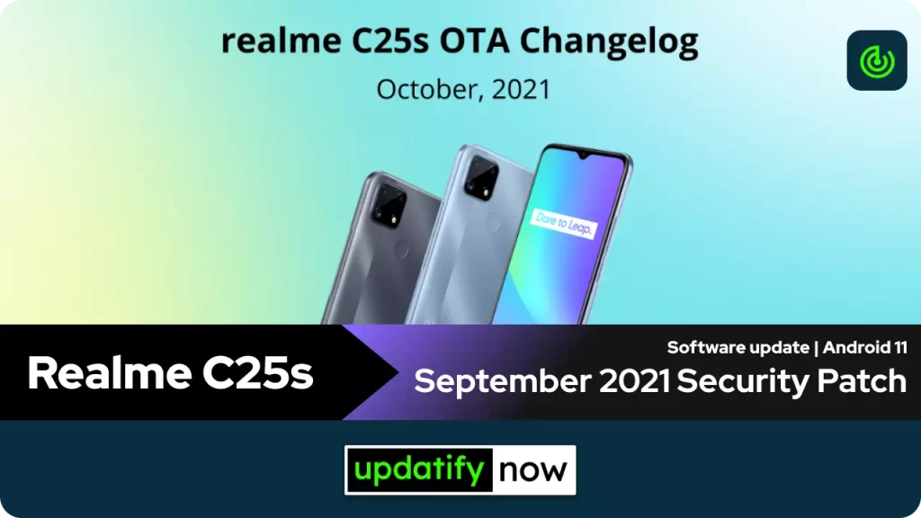 Realme C25s September 2021 Security Patch