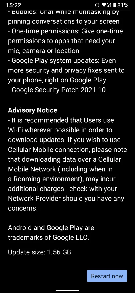Nokia 6.2 Android 11 with October 2021 Security Patch - 2