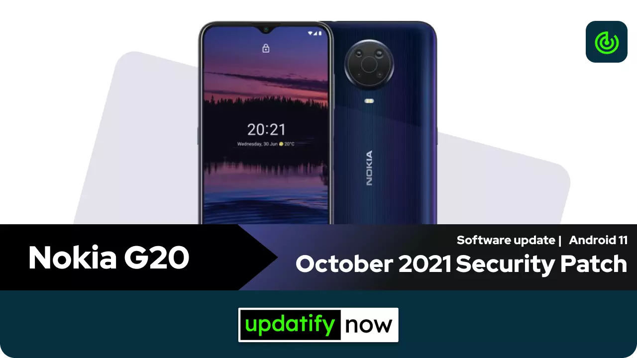 Nokia G20 October 2021 Security Patch