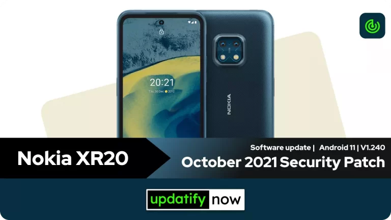 Nokia XR20: October 2021 Security Patch with V1.240 Android 11 Build