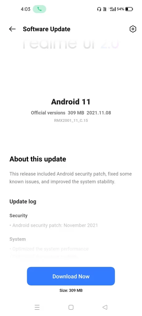 Realme 6 November 2021 Security Patch with C.15