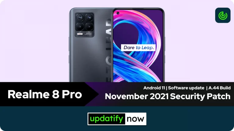 Realme 8 Pro: November 2021 Security Patch with A.44 Build