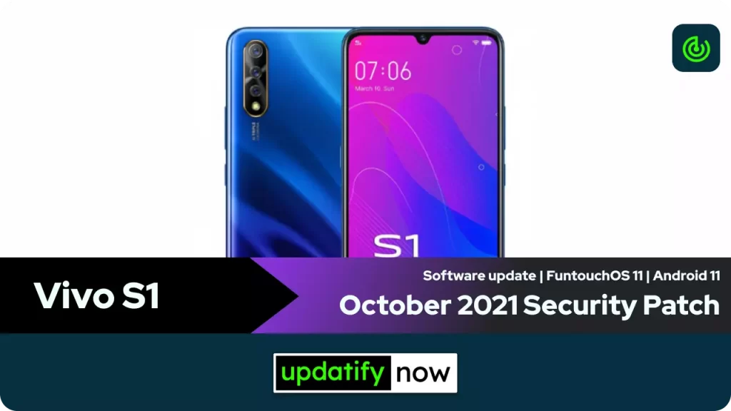 Vivo S1 October 2021 Security Patch with v8.7.19 Build