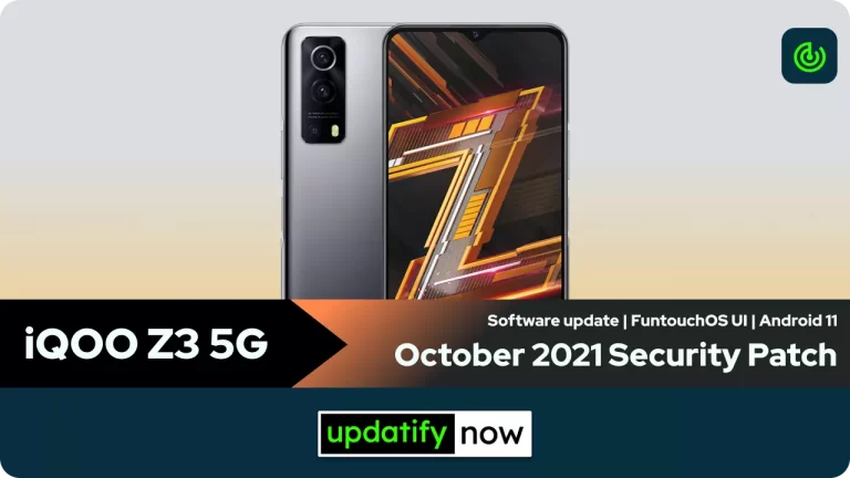 iQOO Z3 5G: October 2021 Security Patch