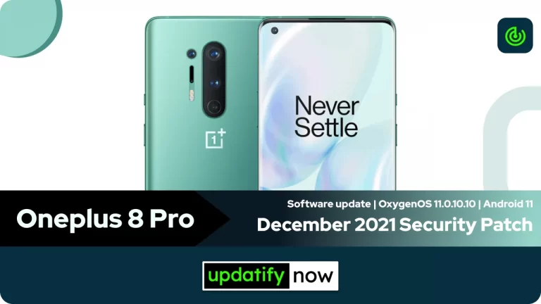 OnePlus 8 Pro: OxygenOS 11.0.10.10 with December 2021 Security Patch