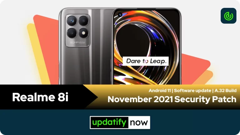 Realme 8i: November 2021 Security Patch with A.32 Build