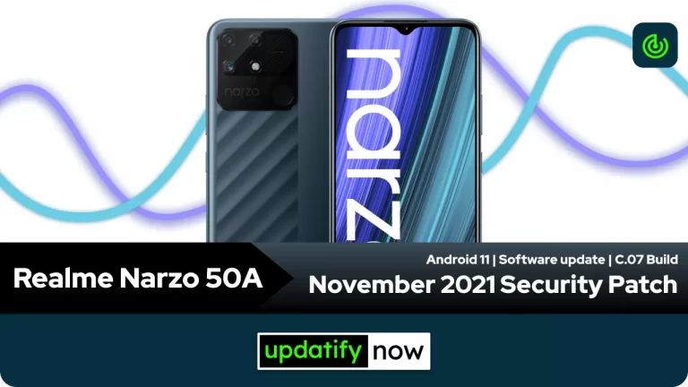 Realme Narzo 50A: November 2021 Security Patch with A.07 Build