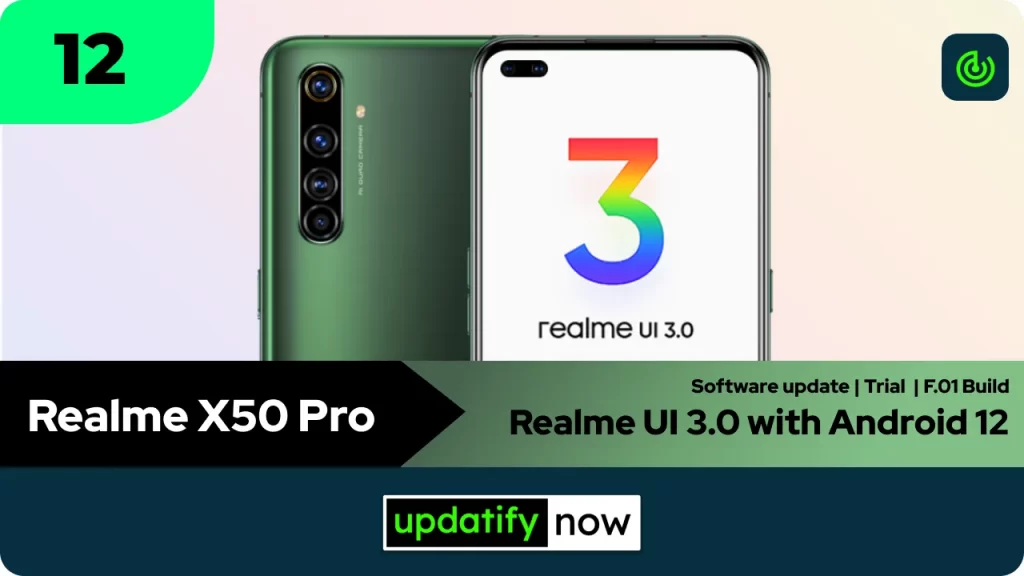 Realme X50 Pro Realme UI 3.0 with Android 12 - Early Access