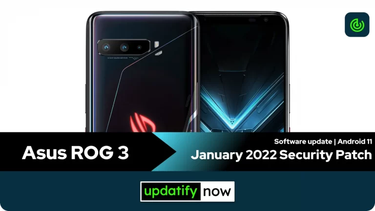 Asus ROG 3: January 2022 Security Patch
