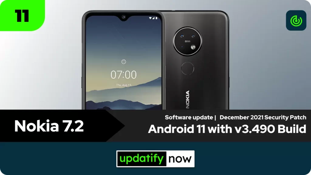 Nokia 7.2 Android 11 v3.490 with December 2021 Security Patch