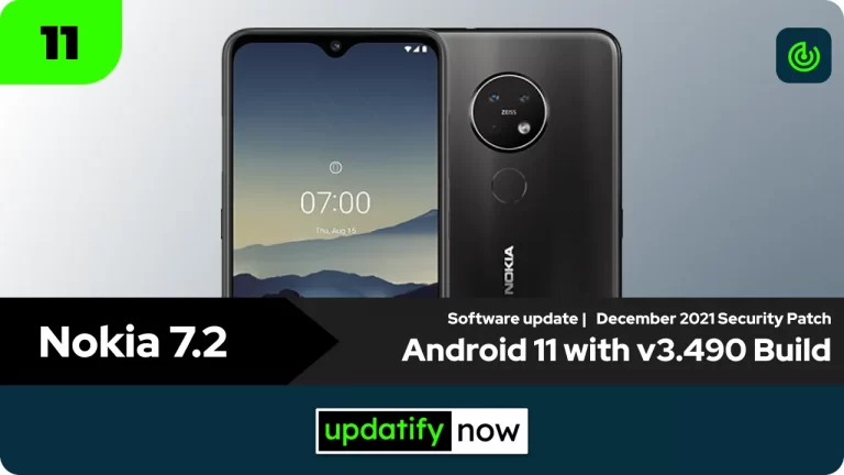 Nokia 7.2: Android 11 (v3.490) update with December 2021 Security Patch