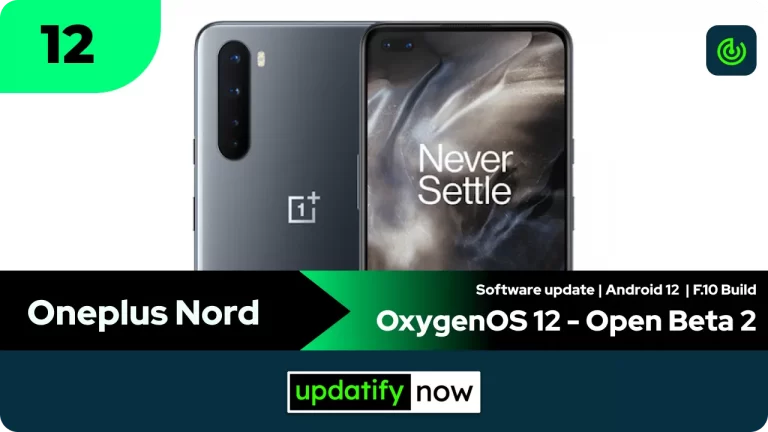 Oneplus Nord OxygenOS 12 Open Beta 2 with Android 12