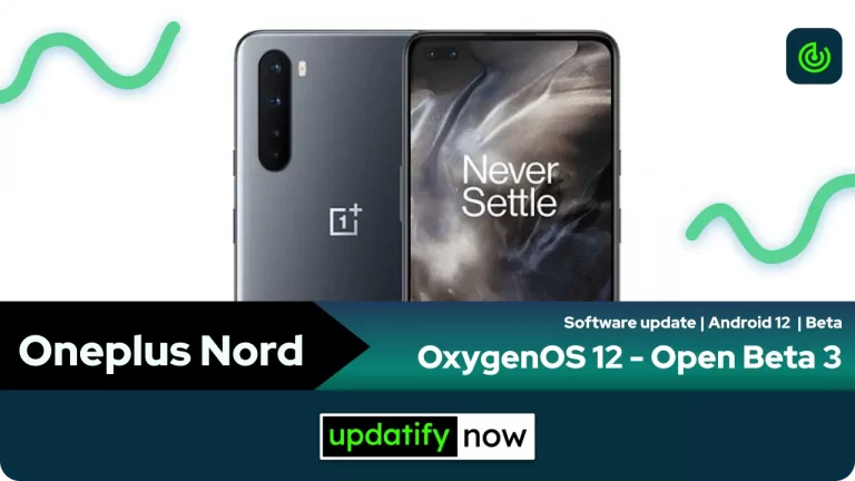 Oneplus Nord: OxygenOS 12 Open Beta 3