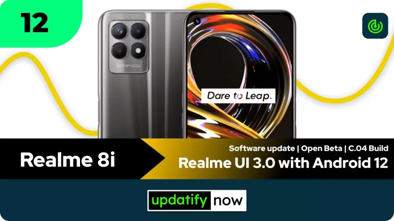 Realme 8i: Realme UI 3.0 with Android 12 – Open Beta