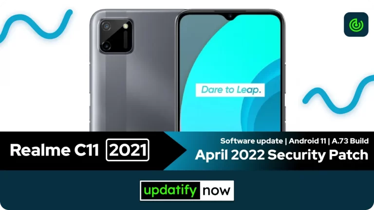 Realme C11 2021: April 2022 Security Patch with A.73 Build