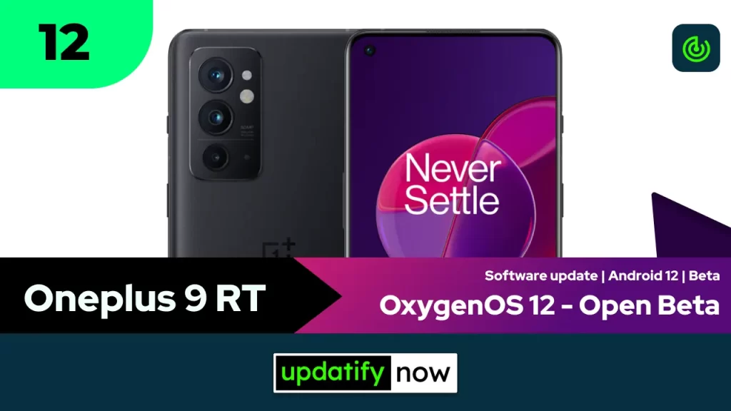 Oneplus 9RT OxygenOS 12 Open Beta 1 with Android 12