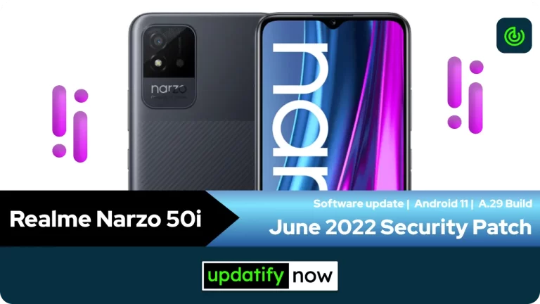 Realme Narzo 50i: June 2022 Security Patch with A.29 Build