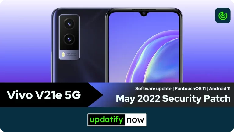 Vivo V21e 5G: May 2022 Security Patch