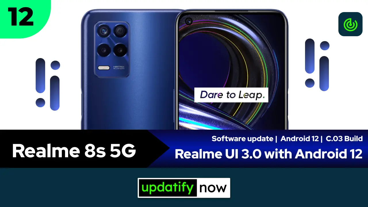 Realme 8s Realme UI 3.0 with Android 12 - Stable Update