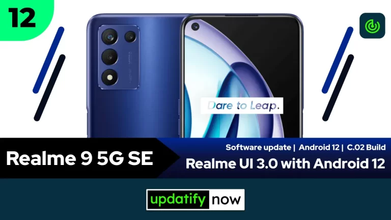 Realme 9 5G SE: Realme UI 3.0 with Android 12 – Stable Update