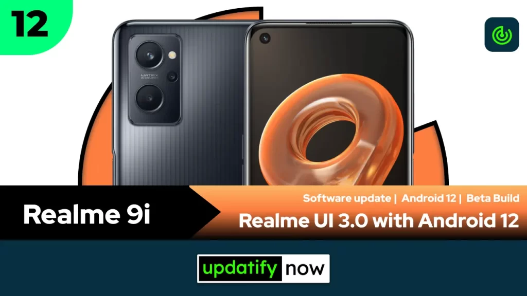 Realme 9i Realme UI 3.0 with Android 12 - Open Beta